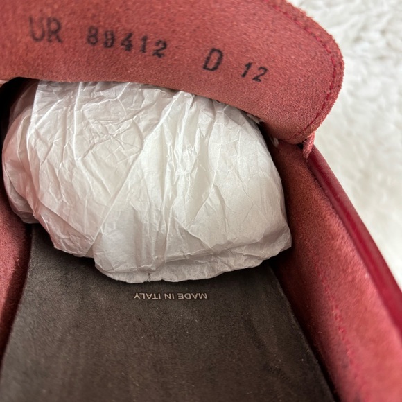 Salvatore Ferragamo Men's Brick Red Gancini Leather Driving Loafers size 12 D - Picture 8 of 16